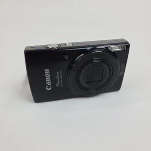 Canon Powershot ELPH 190 IS 10x Digital Camera Black Broken Cracked Display